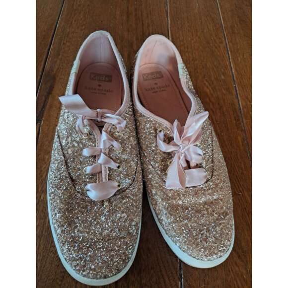 Kate Spade Glitter Keds 8 womens - Picture 1 of 4